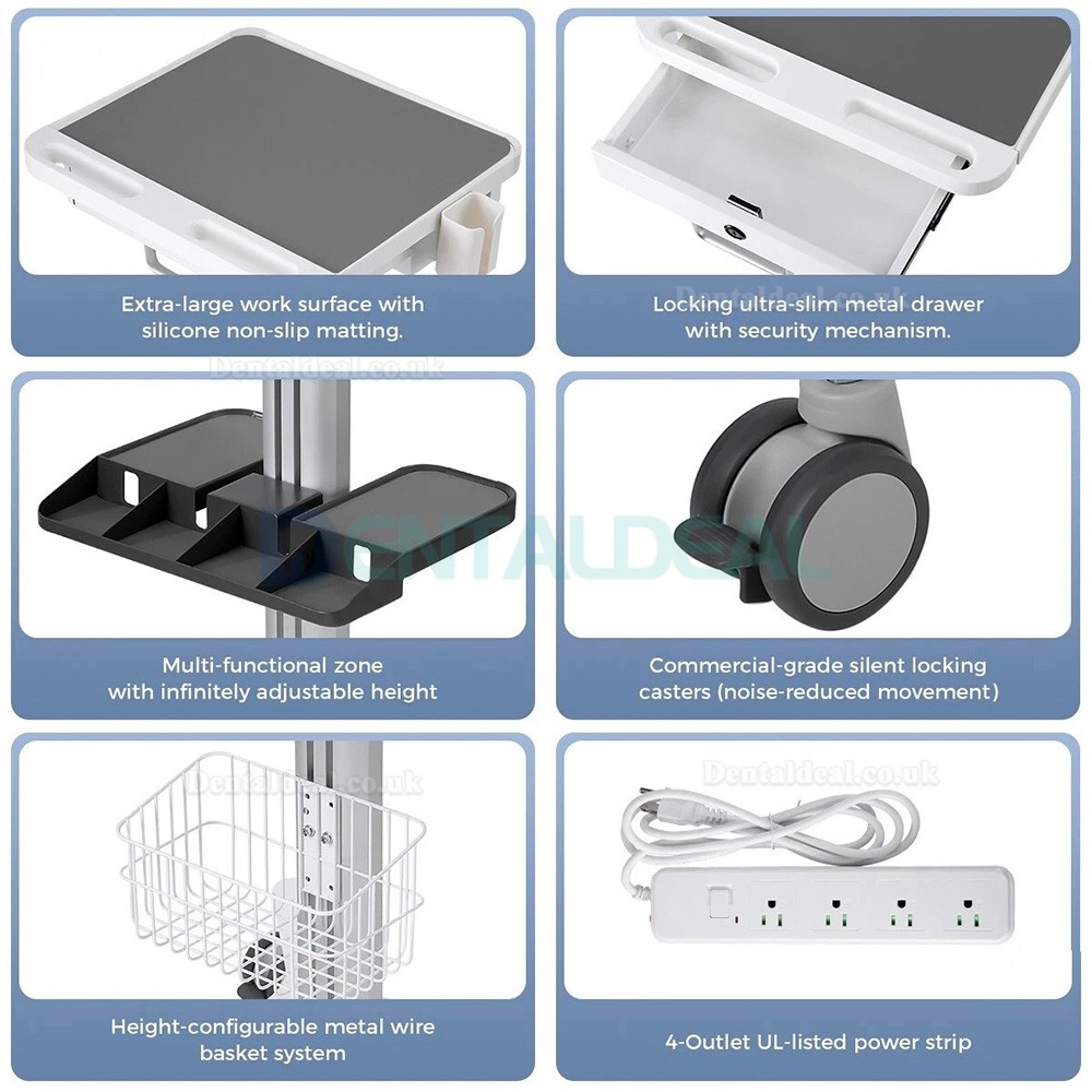 Likaymo RC-1 Mobile Trolley Cart for Lab, Hospital & Dental Office